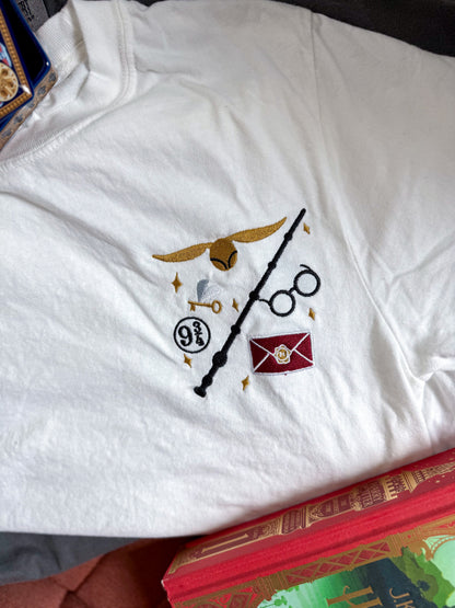 Embroidered Wizard Minimalist Unisex Shirt