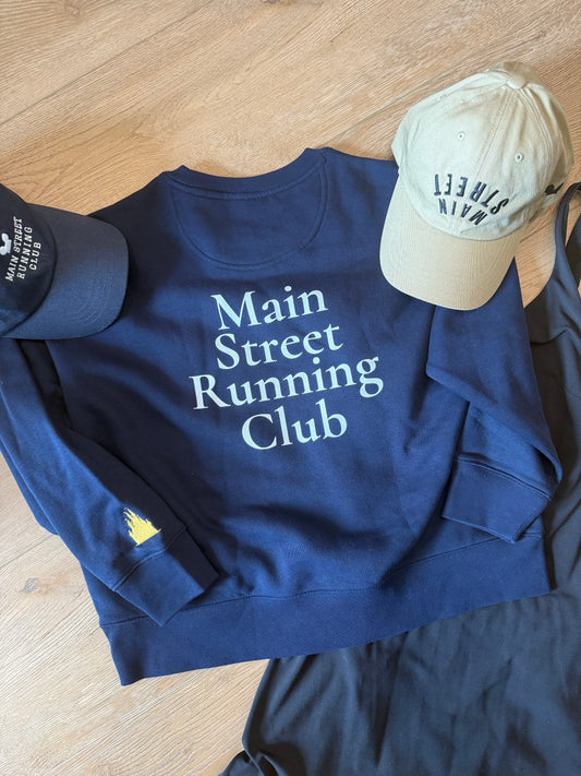 Main Street Running Club™ Organic Crew Neck Sweatshirt | Free Shipping