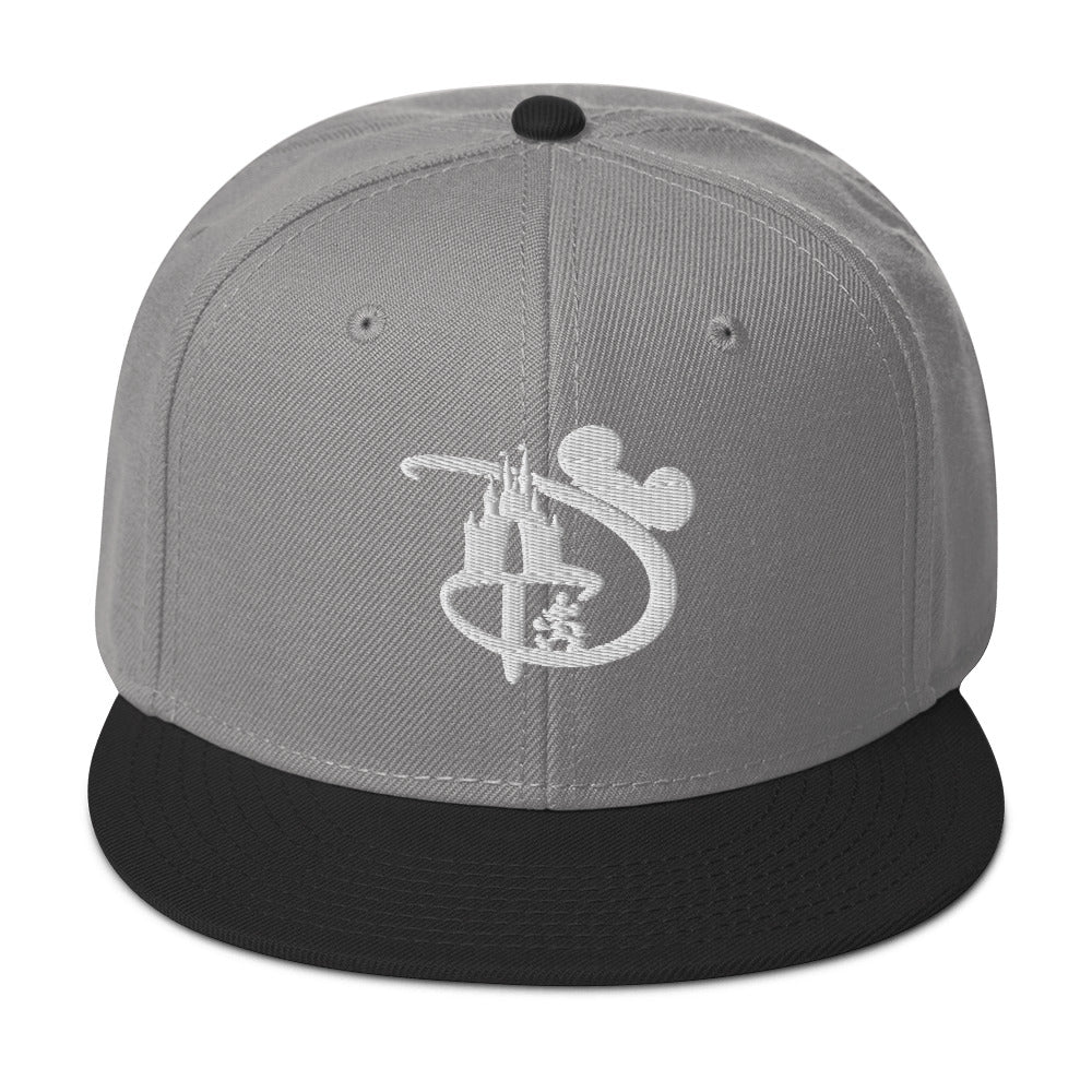 Modern "D" Themepark Flatbill Snapback Cap Hat- FL