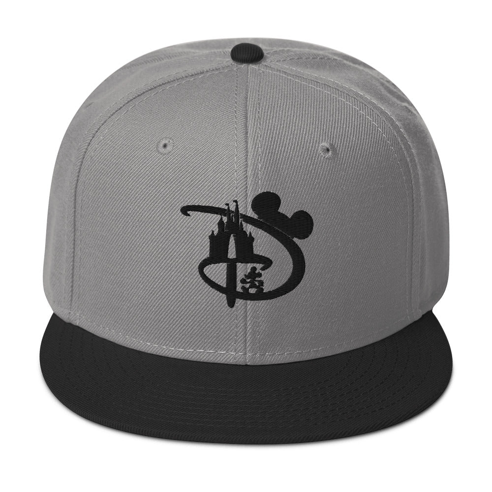 Modern "D" Themepark Flatbill Snapback Cap Hat- FL