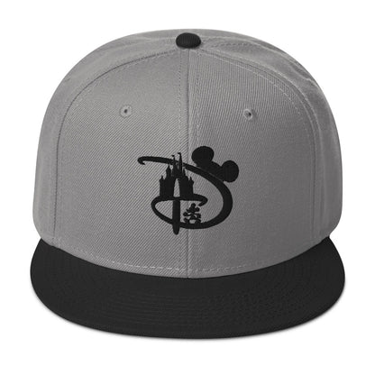 Modern "D" Themepark Flatbill Snapback Cap Hat- FL