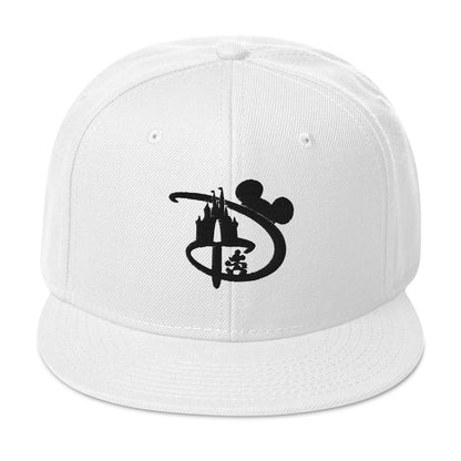 Modern "D" Themepark Flatbill Snapback Cap Hat- FL