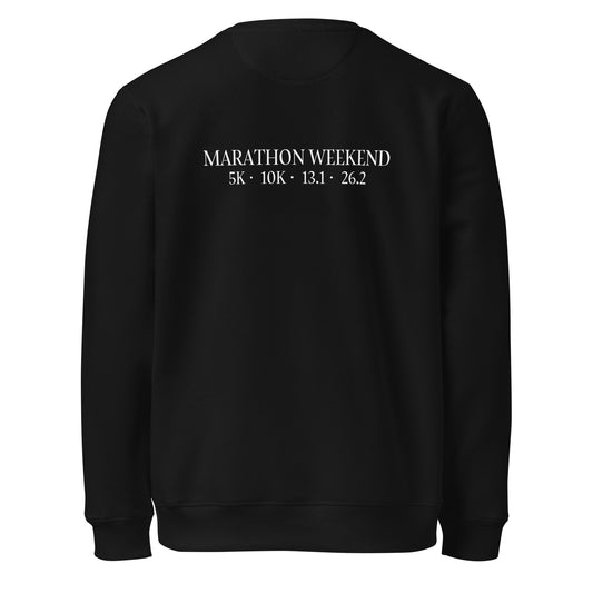 Main Street Running Club Organic Sweatshirt – Marathon Weekend Edition